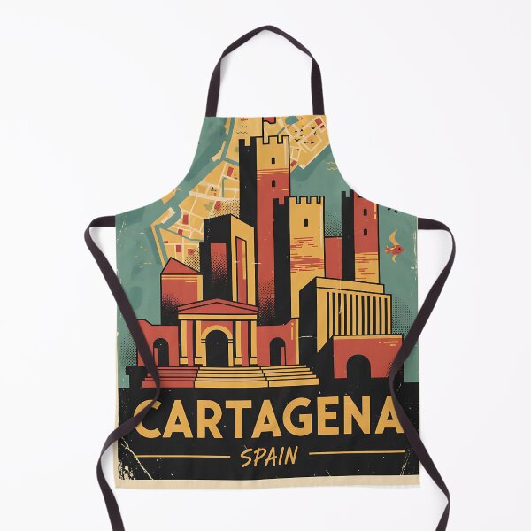 Item preview, Cartagena Spain 1950s Vintage Travel Tourism designed and sold by TravelersGems.
