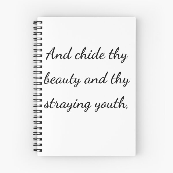 Item preview, "Y reprende tu belleza y tu juventud descarriada," - letra negra designed and sold by ariksworld.