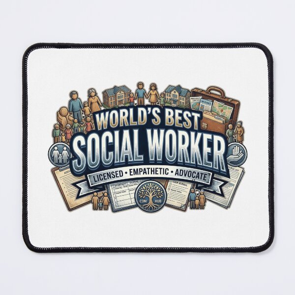 Item preview, World's Best Social Worker Licensed Advocate designed and sold by CdnVeteranGraphics .
