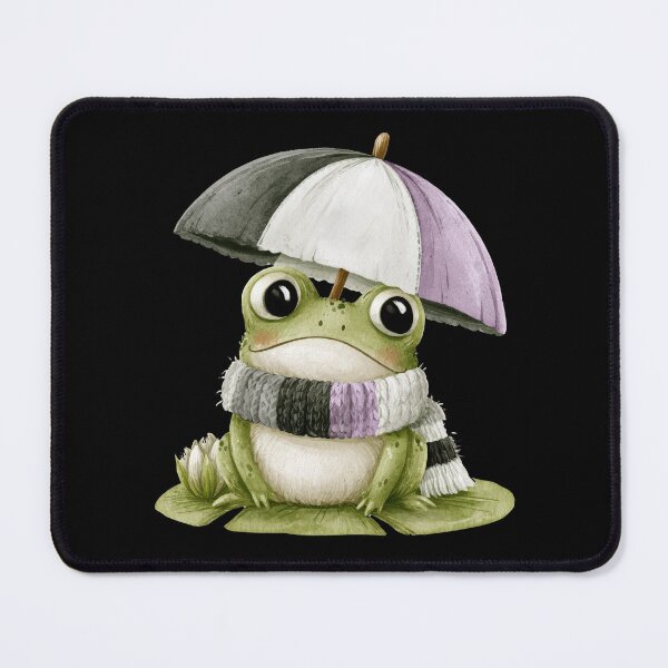 Item preview, Cute Ace Pride Frog Under Umbrella designed and sold by VikArt7.