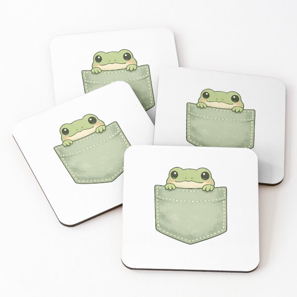 Item preview, Pocket Frog Shirt — Cute Minimalist Frog Pocket Design Tee designed and sold by Moss & Mellow.