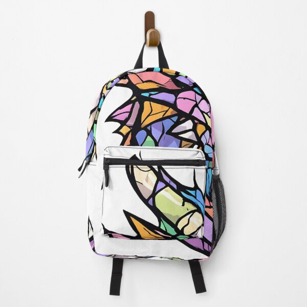 Item preview, Pastel Stained Glass Dragon Head Fantasy Illustration designed and sold by Karolina’s Cozy Creations.