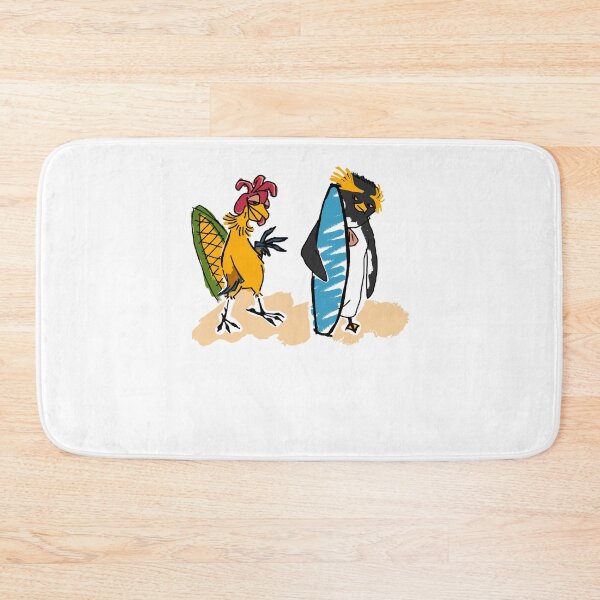 Item preview, Surfs Up Cody Maverick And Chicken Joe Surfing Beach Vacation Cartoon designed and sold by Mind-Drift.