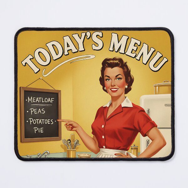 Item preview, Today's Menu Take it or Leave it Vintage Retro Mom Joke designed and sold by Retro-Anime9.