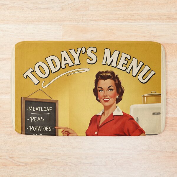 Item preview, Today's Menu Take it or Leave it Vintage Retro Mom Joke designed and sold by Retro-Anime9.