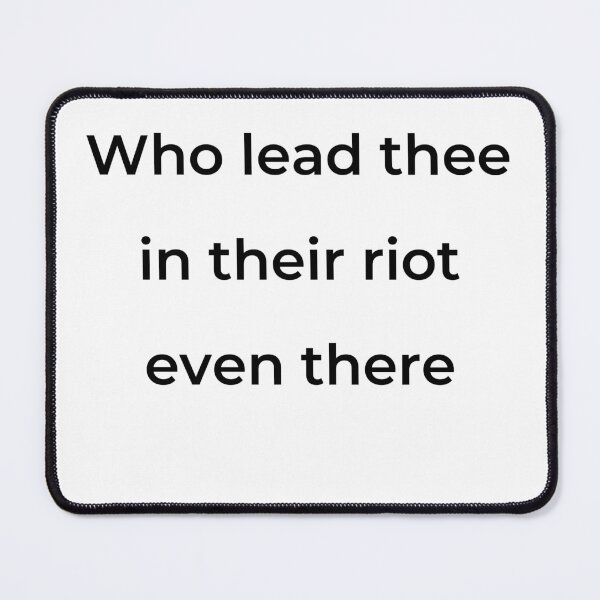Item preview, "Who lead thee in their riot even there" - print black designed and sold by ariksworld.
