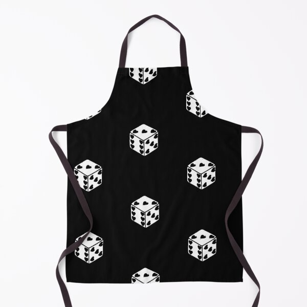Item preview, Dice Hearts Pixel Art Black and White Love Luck Minimalist designed and sold by AstronautMerch.