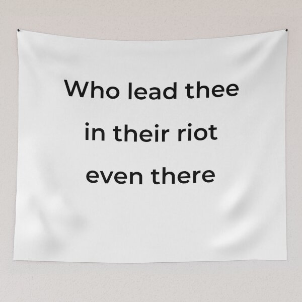 Item preview, "Who lead thee in their riot even there" - print black designed and sold by ariksworld.