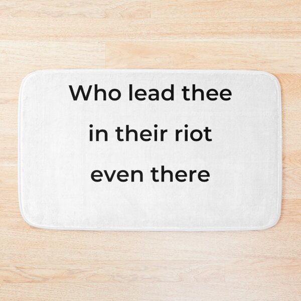 Item preview, "Who lead thee in their riot even there" - print black designed and sold by ariksworld.