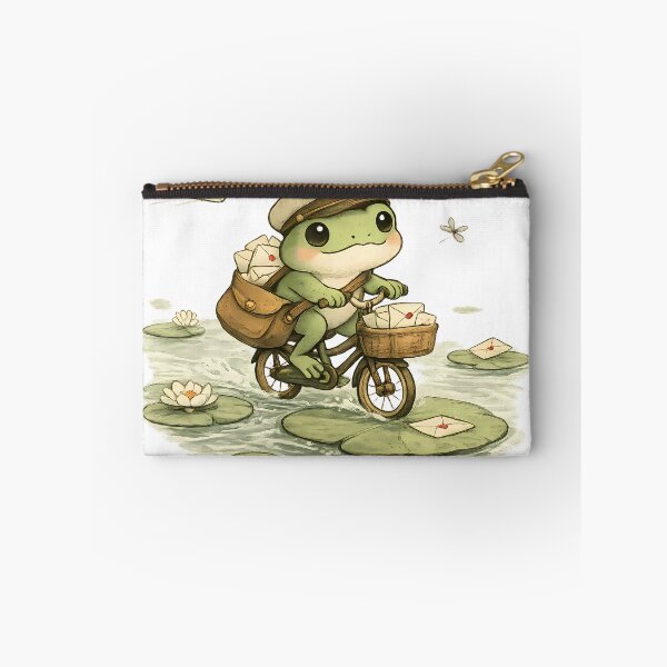 Item preview, Slow Mail Club Frog Shirt — Cottagecore Frog Postman Illustration Tee designed and sold by Moss & Mellow.