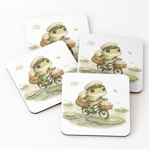Item preview, Slow Mail Club Frog Shirt — Cottagecore Frog Postman Illustration Tee designed and sold by Moss & Mellow.