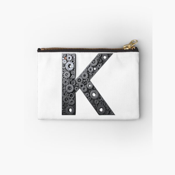 Item preview, K Letter Gear Design | Industrial Gear Monogram | Mechanical Alphabet Engineering Art designed and sold by Baby Adee Collective.