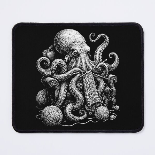 Item preview, Funny Knitting Octopus Yarn Crafter designed and sold by will freed18.