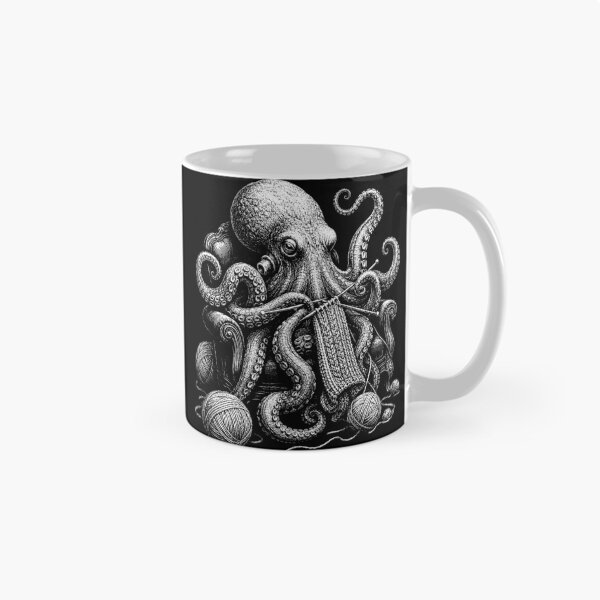 Item preview, Funny Knitting Octopus Yarn Crafter designed and sold by will freed18.