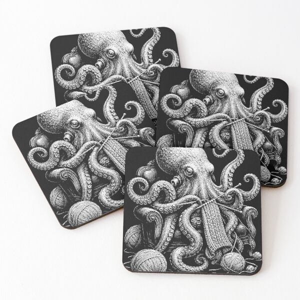 Item preview, Funny Knitting Octopus Yarn Crafter designed and sold by will freed18.