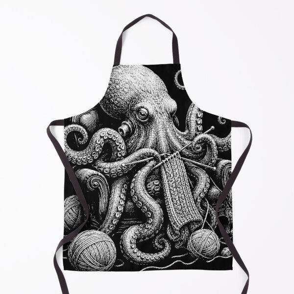 Item preview, Funny Knitting Octopus Yarn Crafter designed and sold by will freed18.