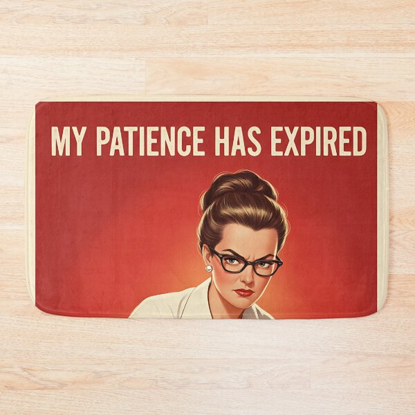 Item preview, My Patience Has Expired Try Again Tomorrow Vintage Retro Mom Joke designed and sold by Retro-Anime9.