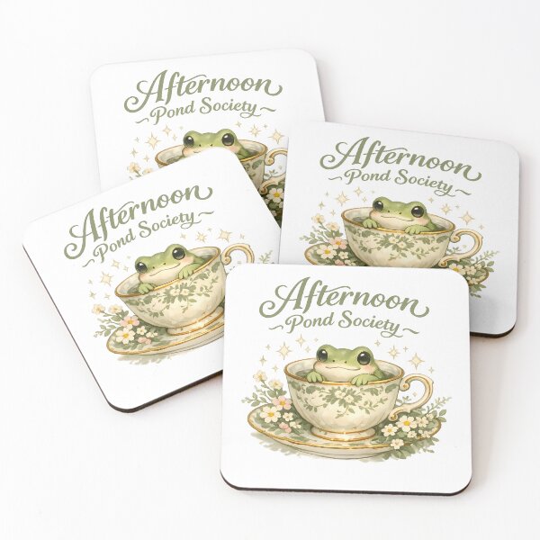 Item preview, Afternoon Pond Society Frog Shirt — Cottagecore Tea Frog Aesthetic Tee designed and sold by Moss & Mellow.