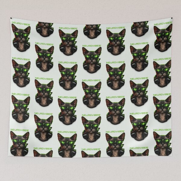 Item preview, Neurofunk Sphynx Cat designed and sold by  ZenRave Designs.