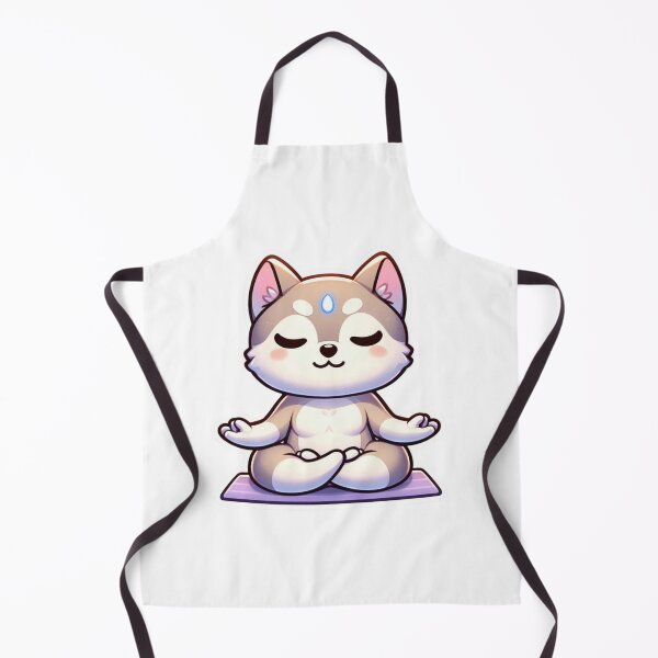 Item preview, Cute Husky Meditation Sticker-Kawaii Dog Zen Yoga Lotus Pose designed and sold by carestazafeli.