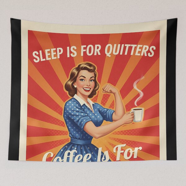 Item preview, Sleep is for quitters, Coffee is for Champions Vintage Retro Mom Joke designed and sold by Retro-Anime9.