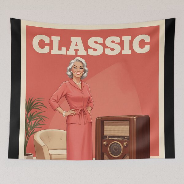 Item preview, Classic Not Old Vintage Retro Mom Joke designed and sold by Retro-Anime9.