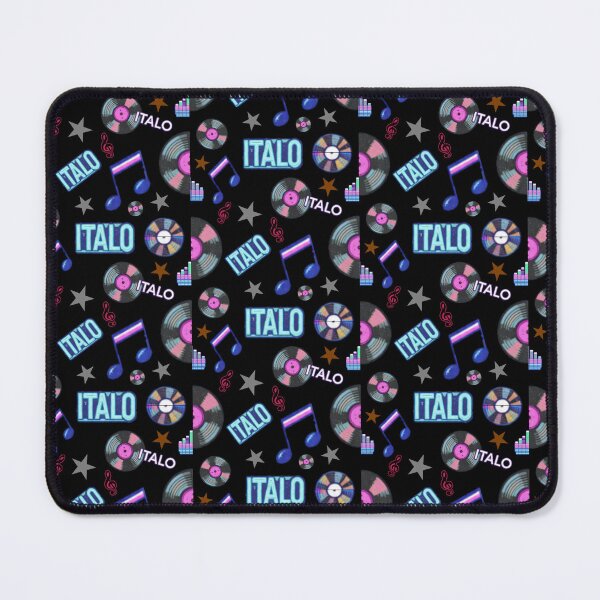 Item preview, Italo Disco Neon Music - 80s Seamless Pattern - Retro Synthwave All Over designed and sold by Graphroad.