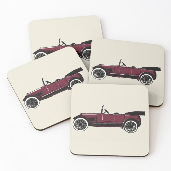 Item preview, Red Automobile Retro Oldtimers - Vintage Classic Cars designed and sold by Becky-Poppins.