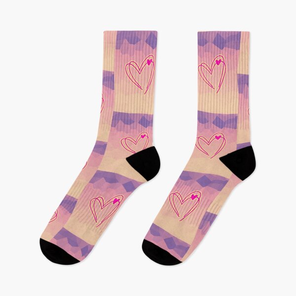 Item preview, Neon Heart Pink Yellow Gradient Polygonal Love Gift designed and sold by AstronautMerch.