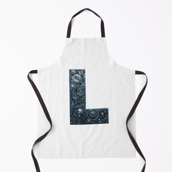 Item preview, L Letter Gear Design | Mechanical Alphabet Art | Industrial Engineering Monogram designed and sold by Baby Adee Collective.