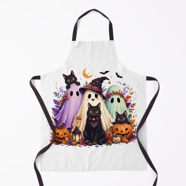 Item preview, Cute Halloween Ghost Cats | Spooky Kawaii Halloween. designed and sold by HorrorInkStudio.