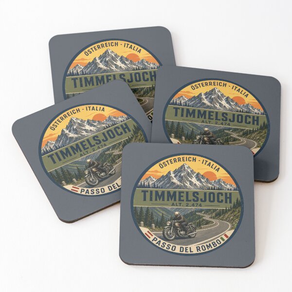 Item preview, Timmelsjoch Austria Passo del Rombo Italy Alps Motorcycle Sticker TShirt 04 designed and sold by OuterShellUK.