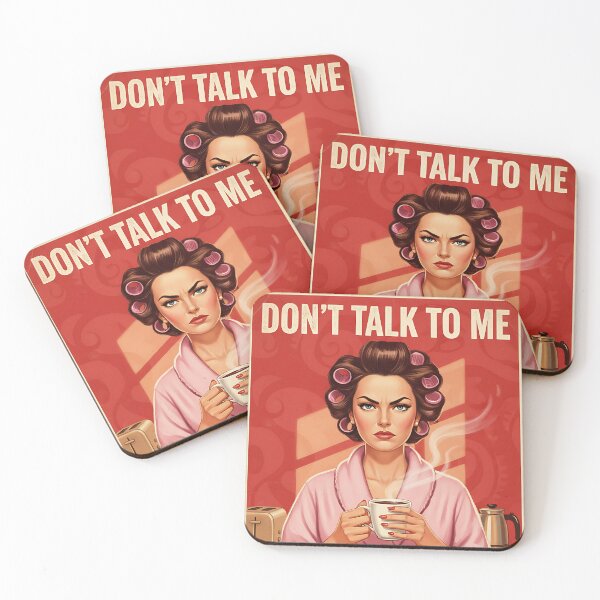 Item preview, Don't Talk To me Until I've Had my coffee Vintage Retro Mom Joke designed and sold by Retro-Anime9.