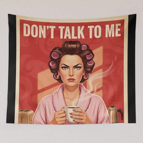 Item preview, Don't Talk To me Until I've Had my coffee Vintage Retro Mom Joke designed and sold by Retro-Anime9.