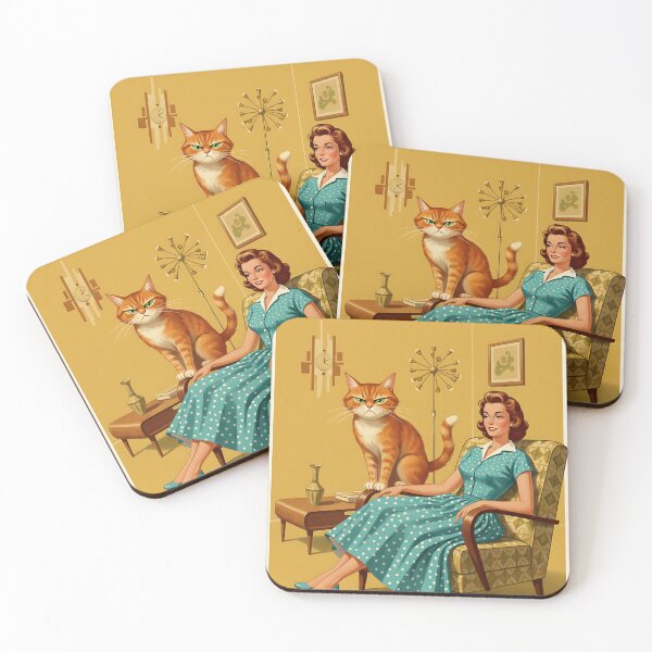Item preview, Copy of Home is Where the cat judges you Vintage Retro Mom Joke designed and sold by Retro-Anime9.