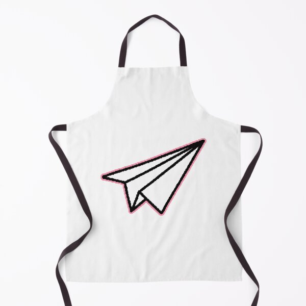 Item preview, Paper Airplane Pixel Pink White Black Background Dreams Travel designed and sold by AstronautMerch.