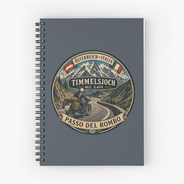 Item preview, Timmelsjoch Austria Passo del Rombo Italy Alps Motorcycle Sticker TShirt 05 designed and sold by OuterShellUK.