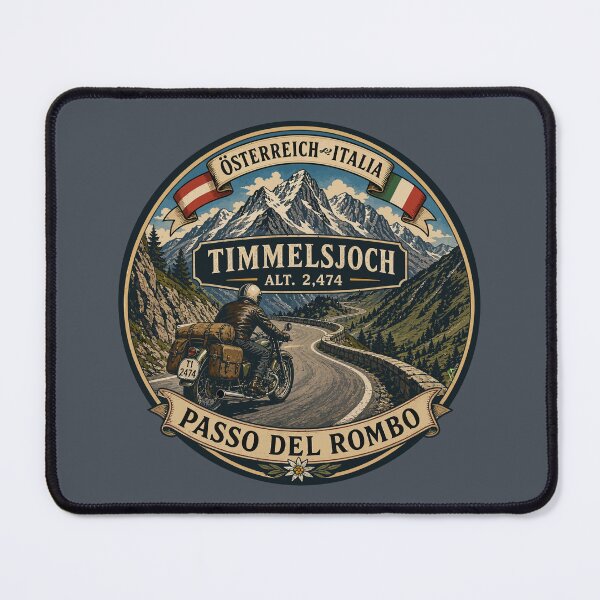 Item preview, Timmelsjoch Austria Passo del Rombo Italy Alps Motorcycle Sticker TShirt 05 designed and sold by OuterShellUK.