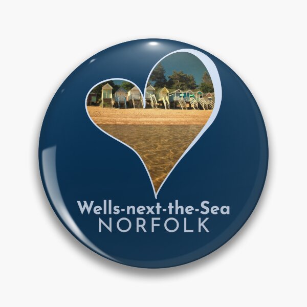 Item preview, Wells-next-the-Sea Heart Norfolk Beach Huts Photography Gift Design designed and sold by MyriadNorfolk.