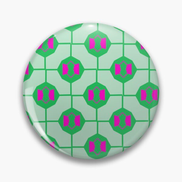 Item preview, Geometric Green and Pink Seamless Pattern Background with Abstract Repeating Shapes designed and sold by EiArtist.