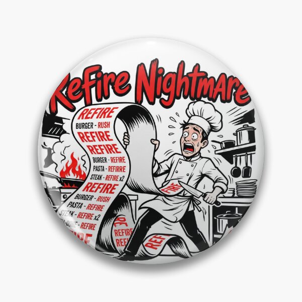 Item preview, Refire Nightmare: Back of House Survival designed and sold by BrewChef.