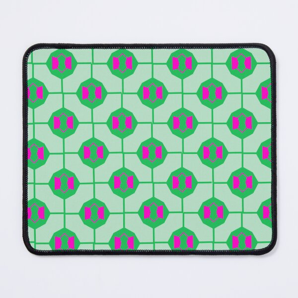 Item preview, Geometric Green and Pink Seamless Pattern Background with Abstract Repeating Shapes designed and sold by Ei-Ei.