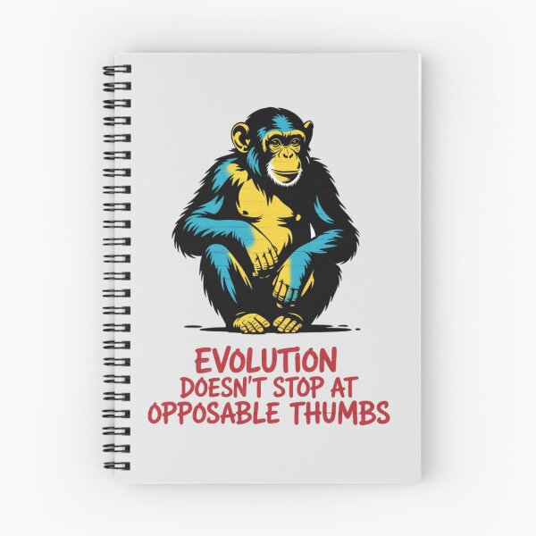 Item preview, Banksy Monkey - Evolution doesn't stop at opposable thumbs designed and sold by 123ks.