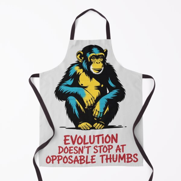 Item preview, Banksy Monkey - Evolution doesn't stop at opposable thumbs designed and sold by 123ks.