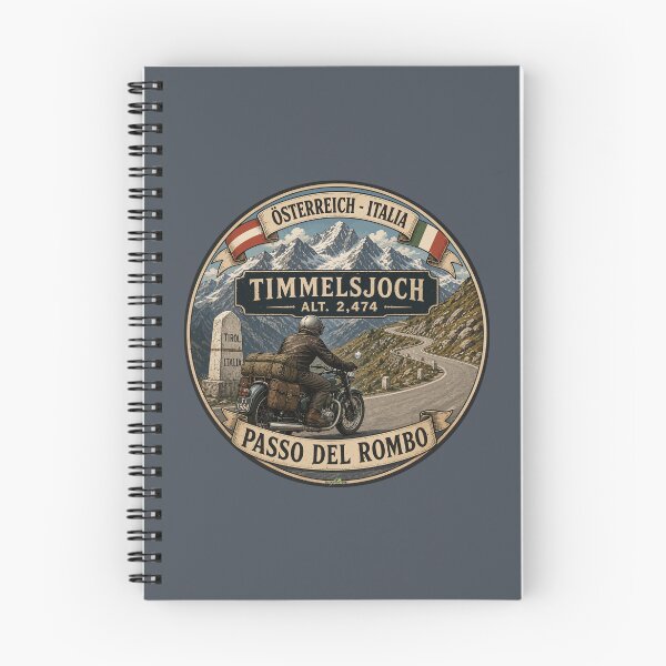 Item preview, Timmelsjoch Austria Passo del Rombo Italy Alps Motorcycle Sticker TShirt 06 designed and sold by OuterShellUK.
