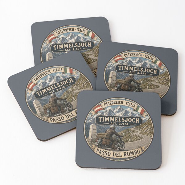 Item preview, Timmelsjoch Austria Passo del Rombo Italy Alps Motorcycle Sticker TShirt 06 designed and sold by OuterShellUK.