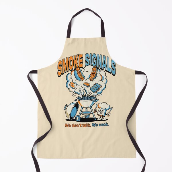 Item preview, Smoke Signals We Don't Talk We Cook BBQ Retro Graphic — Funny Grill Master Summer designed and sold by SkTee2k.