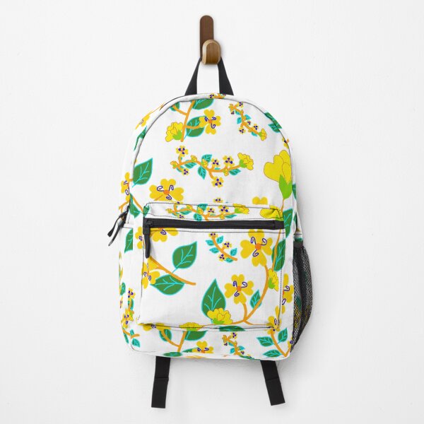 Item preview, Yellow Floral Vine Seamless Pattern with Green Leaves on Light Background designed and sold by EiArtist.