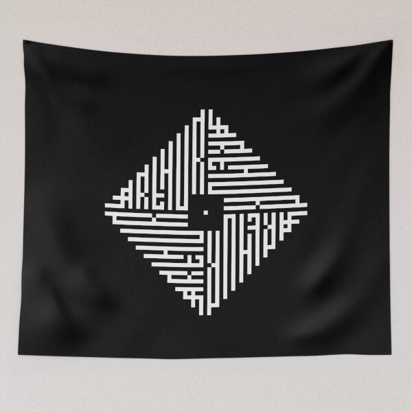 Item preview, ARTHUR | White | Modern Geometric Kufi Calligraphy | From Name to Art designed and sold by FOR YOUR NAME.