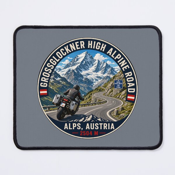 Item preview, Grossglockner High Alpine Road Austria Motorcycle Sticker TShirt 07 designed and sold by OuterShellUK.